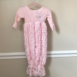 Pink mermaid one piece